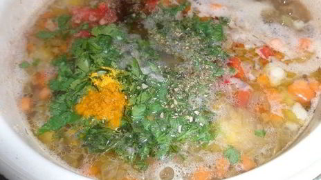 овощной суп с машем и цветной капустой