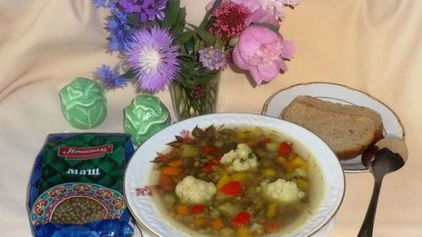 овощной суп с машем и цветной капустой
