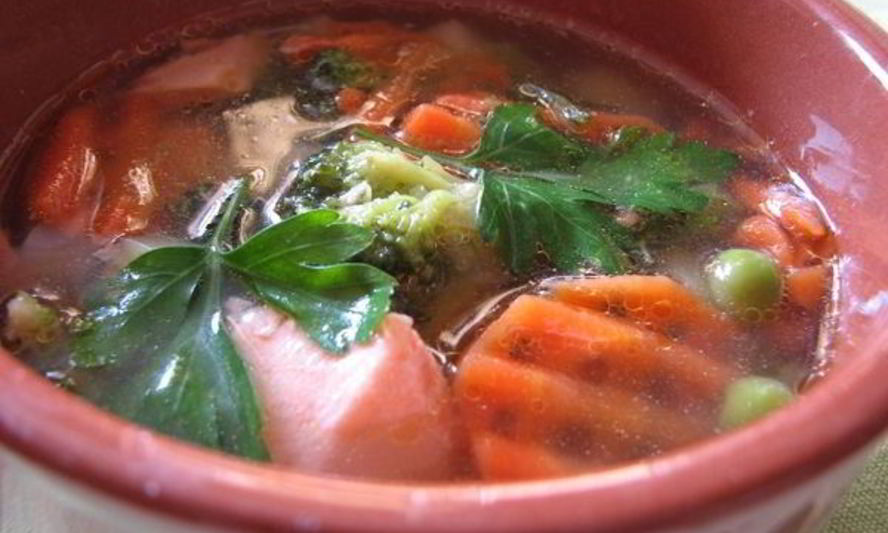 Рецепт овощной суп с рыбой