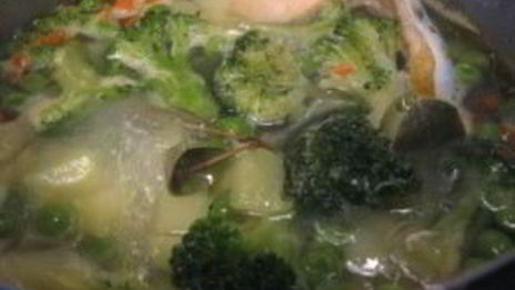 овощной суп с рыбой