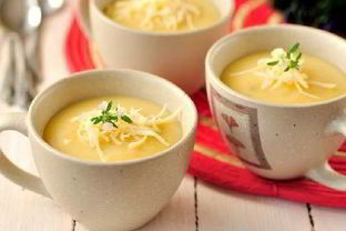 Овощной суп с сыром чеддер