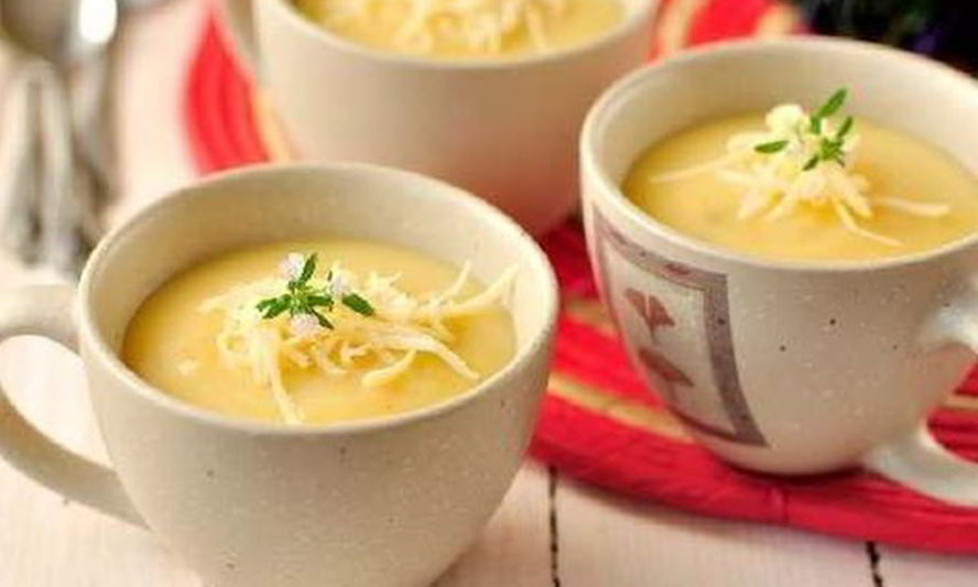 Рецепт овощной суп с сыром чеддер