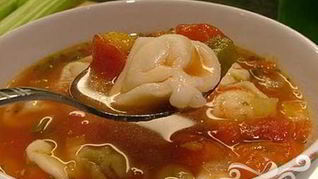 Овощной суп с тортеллини