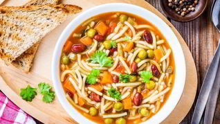 Овощной суп с вермишелью