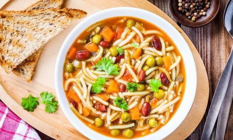 Рецепт овощной суп с вермишелью