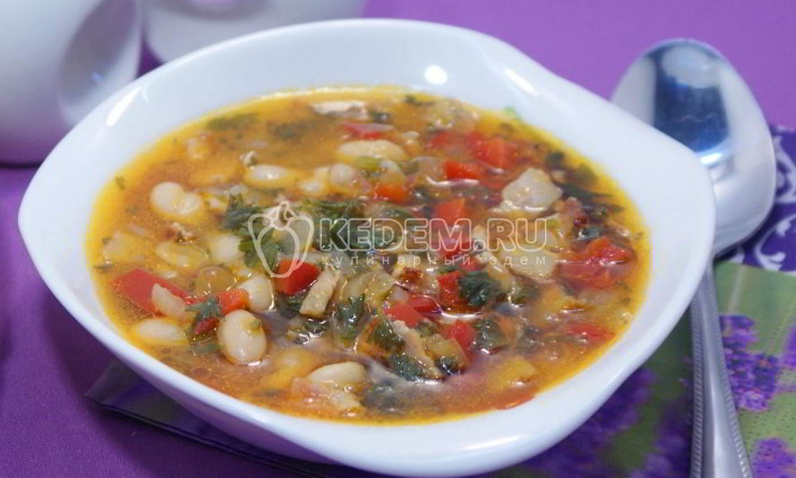 Рецепт суп минестроне с фасолью и беконом