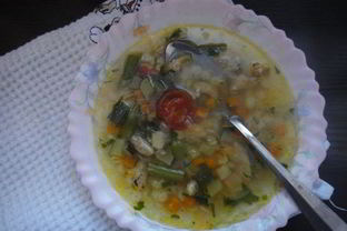 Суп Минестроне со звёздочками