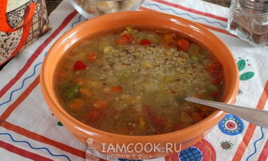 Рецепт суп овощной с киноа