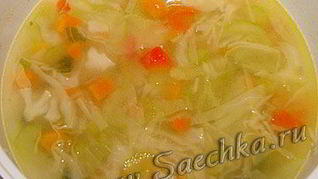 Суп овощной с сельдереем