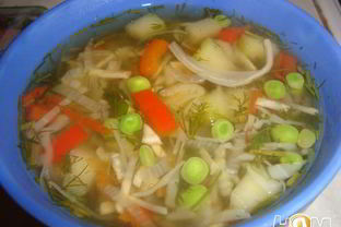 Суп овощной вегетарианский