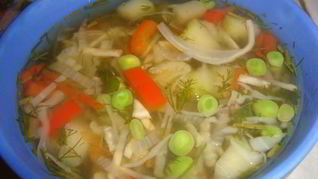 Суп овощной вегетарианский