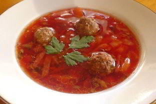 Супчик из овощей и фрикадельки