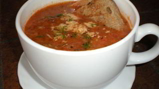 Уютный осенний супчик из запеченных овощей