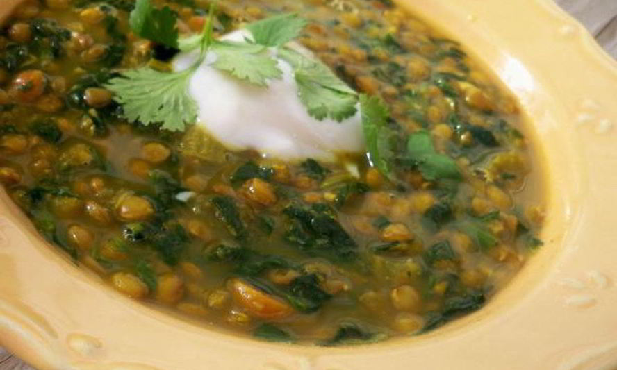 Рецепт чечевичная похлебка с зеленью и лимоном