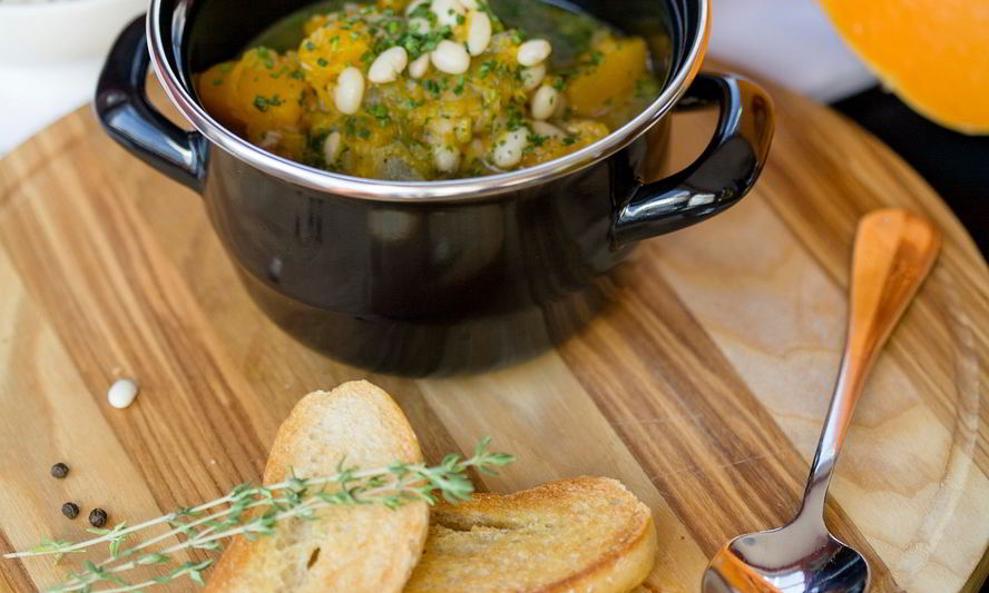 Рецепт похлебка из тыквы с копченостями