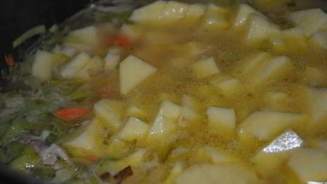 похлебка с крабами и кукурузой