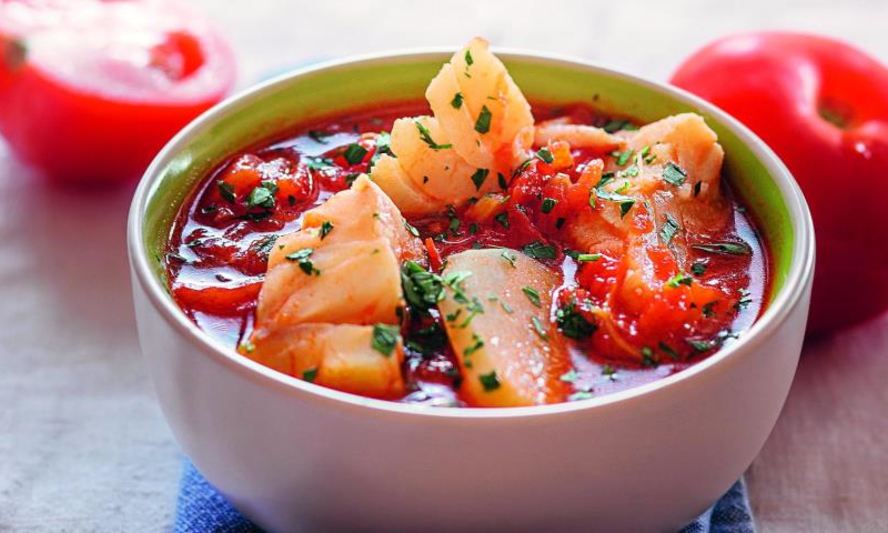 Рецепт томатная похлебка с рыбой и картофелем