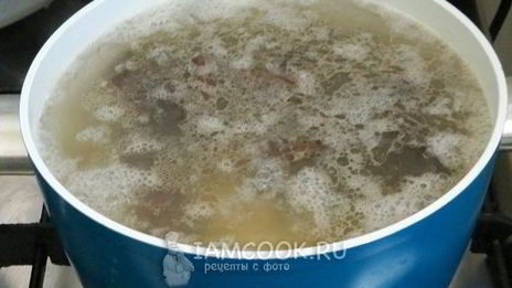 постный грибной суп из замороженных грибов