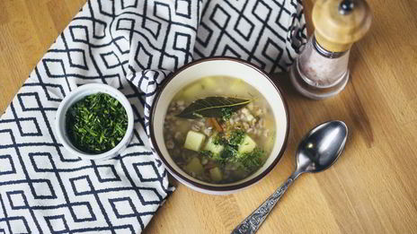 постный рассольник с перловкой