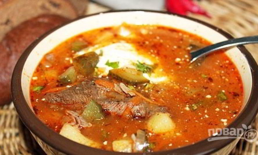 Рецепт рассольник из говядины