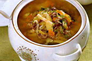 Рассольник из куриных потрошков