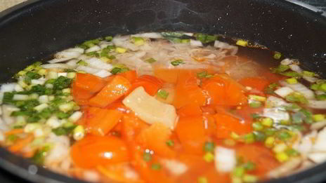 рассольник на курином бульоне из мультиварки