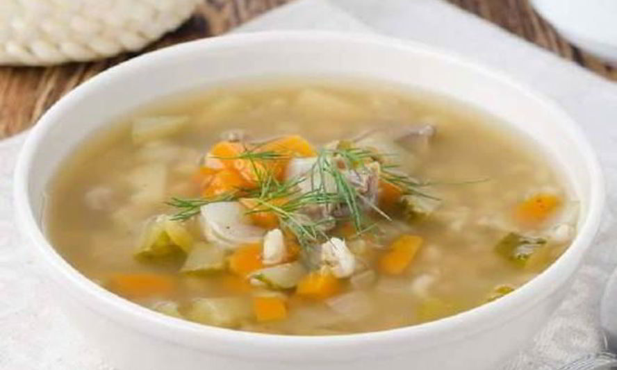 Рецепт рассольник постный с луком-пореем