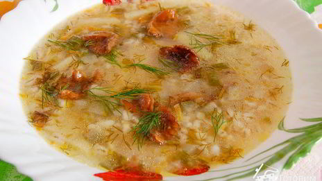 рассольник с грибами