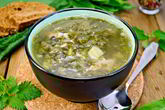 Рассольник с крапивой и щавелем
