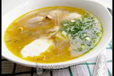 Рассольник с курицей и булгуром