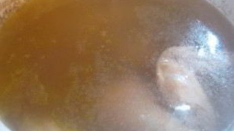 рассольник с курицей и перловкой