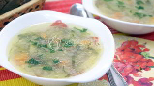 Рассольник с маринованными огурцами