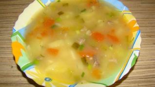 Рассольник с мясом