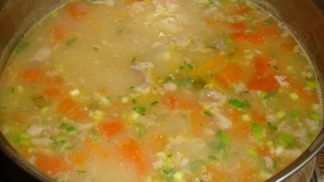 рассольник с мясом