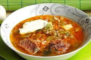 Рассольник с перловкой