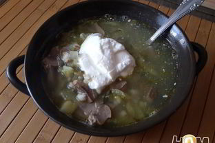 Рассольник с почками