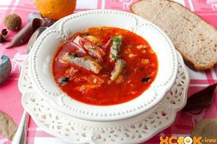 Рассольник со свининой и перловкой