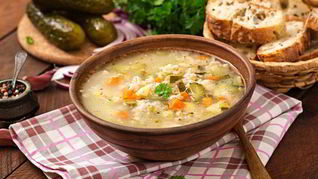 Суп Рассольник с перловой крупой