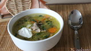 Вкуснейший рассольник с шампиньонами на говяжьем бульоне