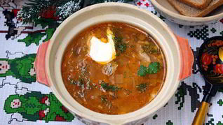 Деревенские зимние щи