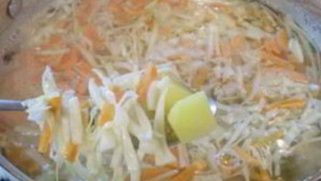 диетические щи из свежей капусты