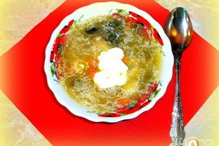 Грибные щи из квашеной капусты