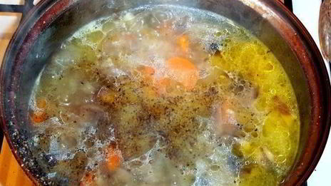 грибные щи из квашеной капусты