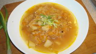 Кислые деревенские щи