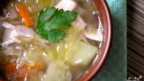 кислые щи из квашеной капусты со свининой