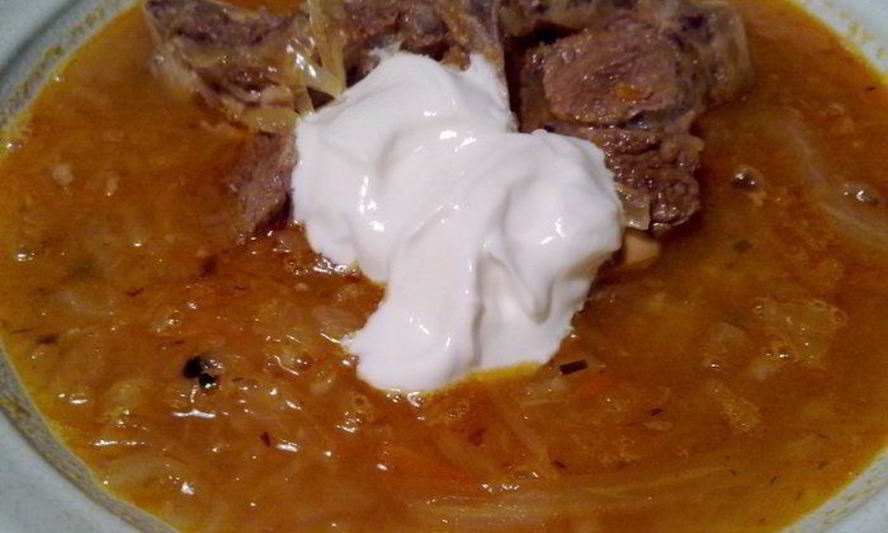 Рецепт кислые щи с бараньим седлом