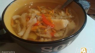 Постные щи с грибами