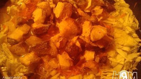 постные щи с грибами