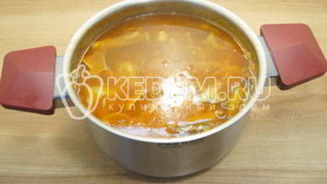 постные щи с капустой и грибами