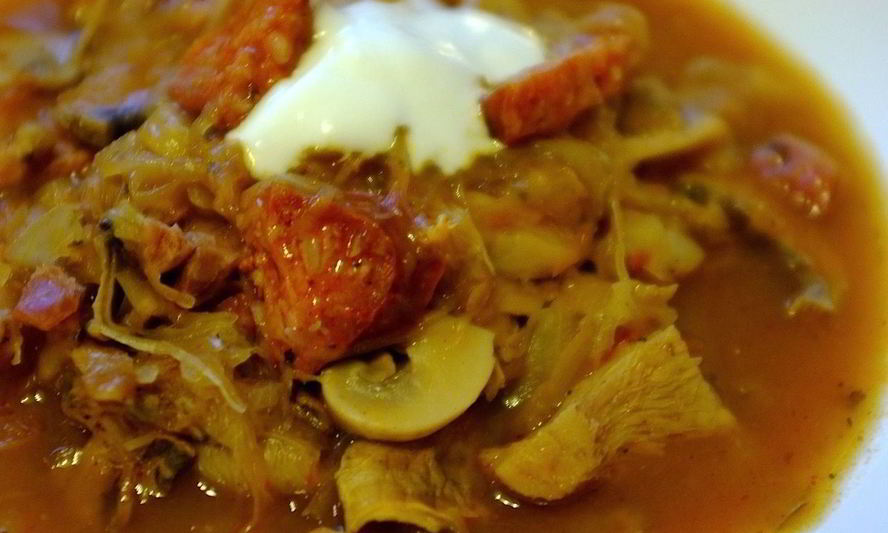 Рецепт щи из кислой капусты с грибами